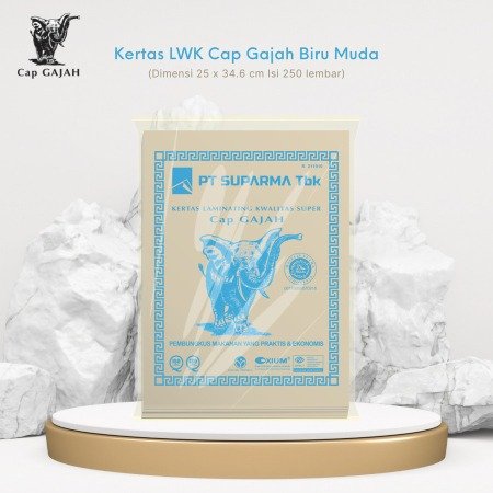 Kertas Bungkus Gajah® LWK Biru Muda Kecil 250sh