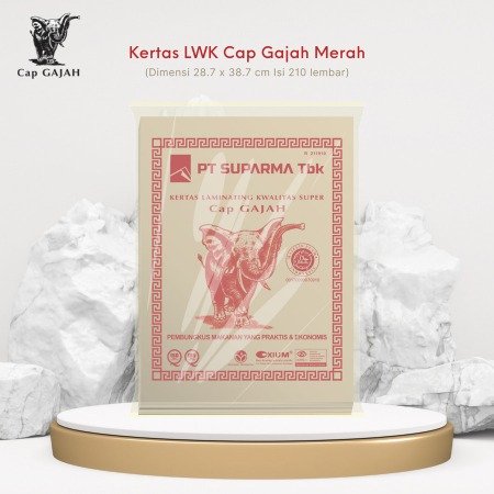 Kertas Bungkus Gajah® LWK Merah 210sh