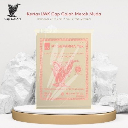 Kertas Bungkus Gajah® LWK Pink 250sh