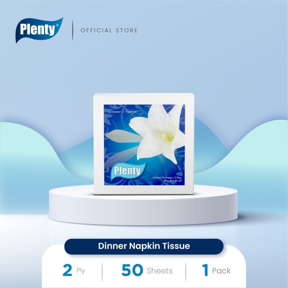 Plenty® Dinner Napkin Tissue Blue
