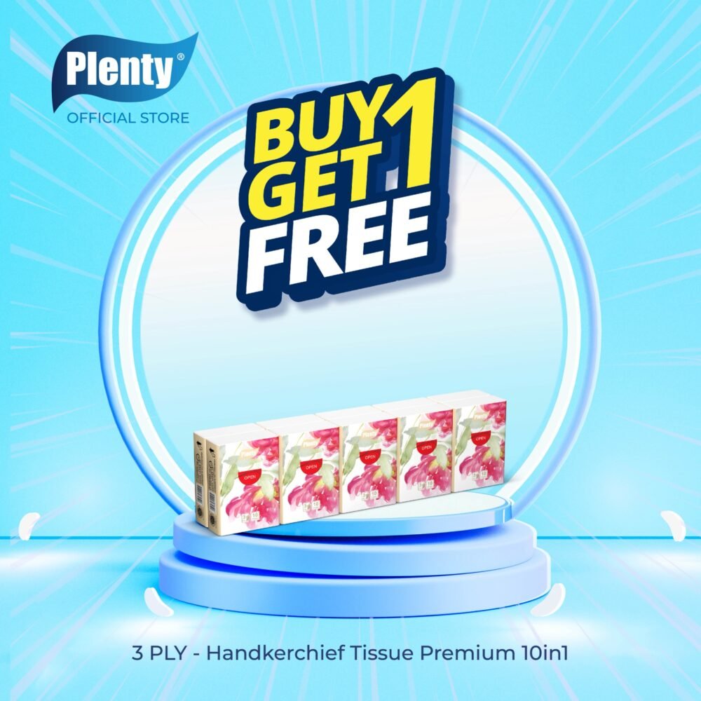Plenty® Handkerchief Tissue Premium 10in1