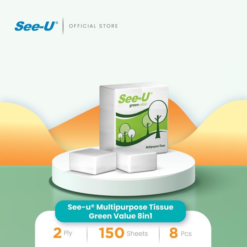 See-u® Multipurpose Tissue Green Value 8 in 1